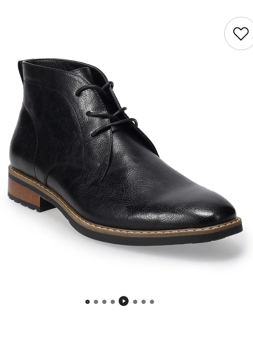 Sonoma Black Leather Men's Chukka Boots Size 13